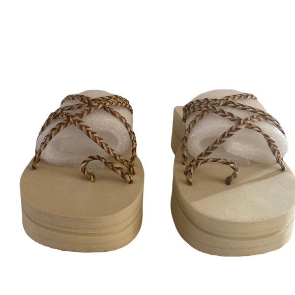 Rare Baywatch Gear • Vintage 90s • Y2K Platform Chunky Slide Sandals • Women's 8 - Picture 5 of 9